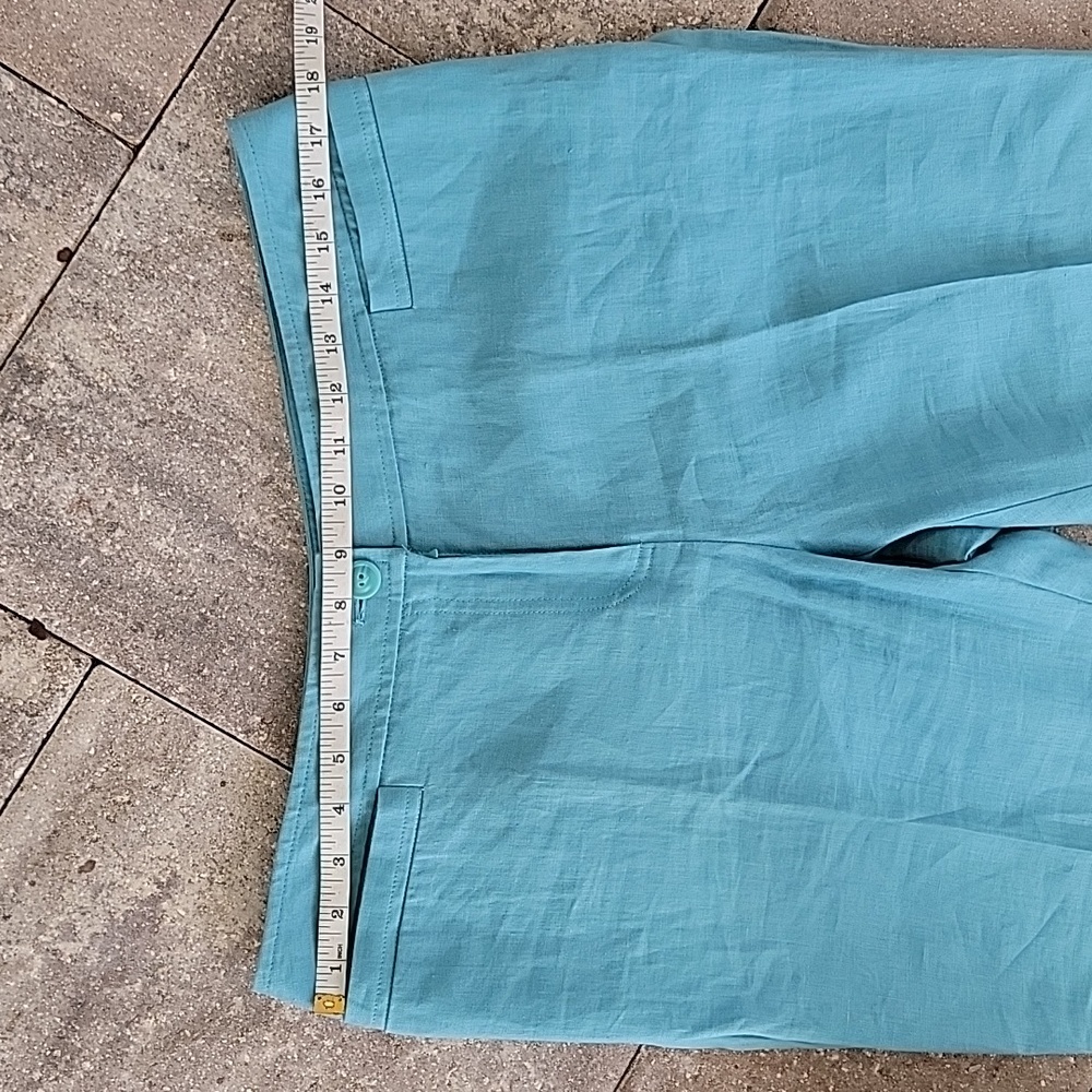 Style & Co 100% Linen Trousers High-waisted Wide-Leg Sz 12 - Picture 6 of 9